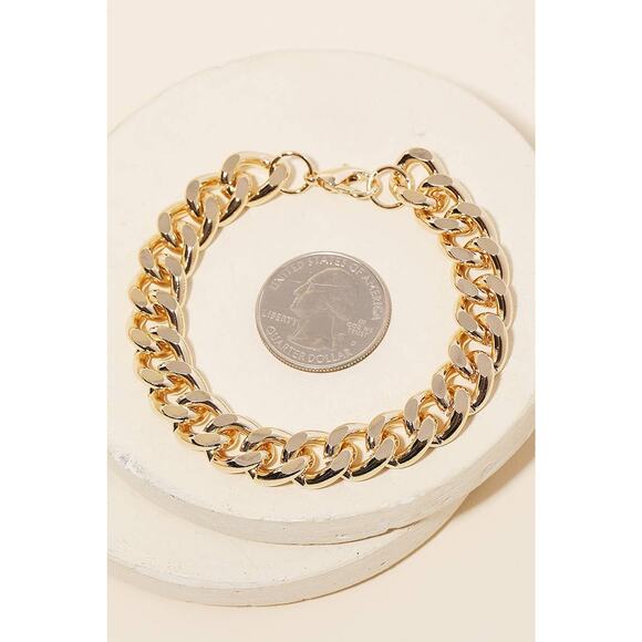Curb Chain Lobster Clasp Bracelet - Picture 5 of 5